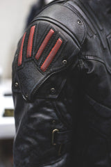 Men's Transformers Autobot Shield Leather Jacket Black Armor