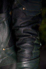 Mens Green Arrow Stephen Amell Leather Jacket