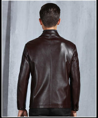 New Arrival Men's Genuine Leather Jacket Bomber Jacket