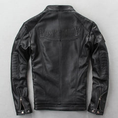 Men's 100% Genuine Leather Biker Jacket