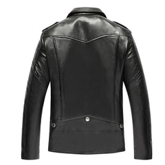 Classic Men's slim Sheepskin Leather Jacket