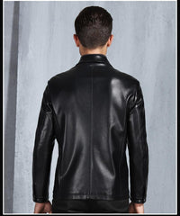 New Arrival Men's Genuine Leather Jacket Bomber Jacket