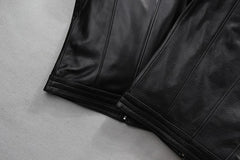 Men's 100% Genuine Leather Biker Jacket