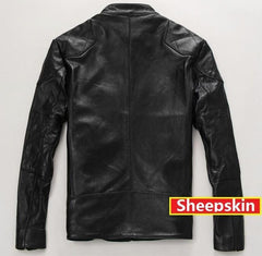 100% Real classic quality Sheepskin and Cowskin jackets for men (plus size Available)