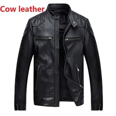 100% Real classic quality Sheepskin and Cowskin jackets for men (plus size Available)