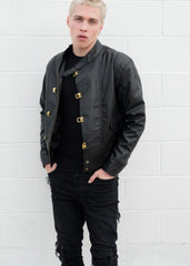 Mens Akira Kaneda Leather Motorcycle Jacket