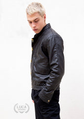 Mens Akira Kaneda Leather Motorcycle Jacket