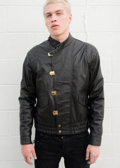 Mens Akira Kaneda Leather Motorcycle Jacket
