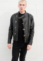 Mens Akira Kaneda Leather Motorcycle Jacket