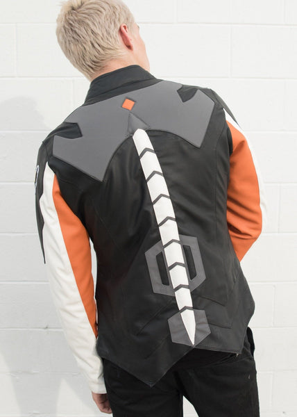 Mens Mercy Valkyrie Leather Jacket White