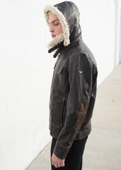 Men's Shearling Fashion Leather Jacket