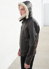 Men's Shearling Fashion Leather Jacket