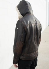 Men's Shearling Fashion Leather Jacket
