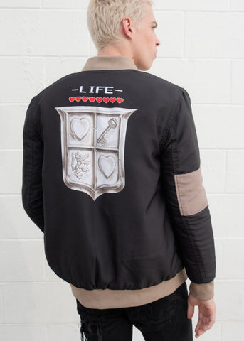 Mens The Legend of Zelda NES Bomber Jacket