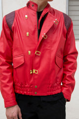 Mens Akira Kaneda Leather Motorcycle Jacket