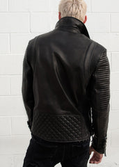 Men's Hawthorne Matte Black Leather Jacket