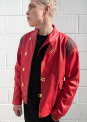 Mens Akira Kaneda Leather Motorcycle Jacket