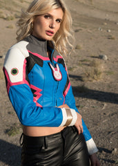 Womens Overwatch D.VA Crop Top Jacket