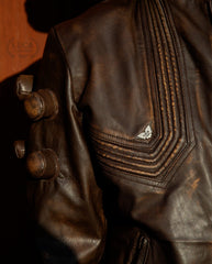 Mens Overwatch Junkrat Leather Jacket