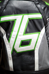 Mens Soldier 76 Houston Outlaws Green Leather Jacket