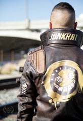 Mens Overwatch Junkrat Leather Jacket