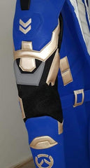 Mens Young Soldier 76 Trench Coat Leather Jacket